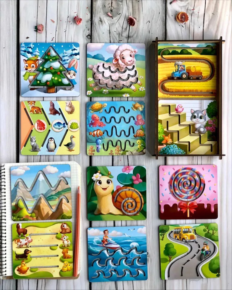 Трафареты маленькие для рисования Ань-Янь